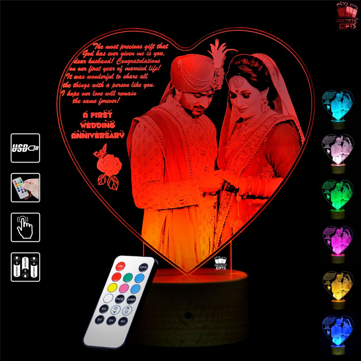 REE GIFTS Photo LED Table Lamps with Photo for Anniversary Gift, Couple,  Birthday, Wedding Night Lamp Price in India - Buy REE GIFTS Photo LED Table  Lamps with Photo for Anniversary Gift