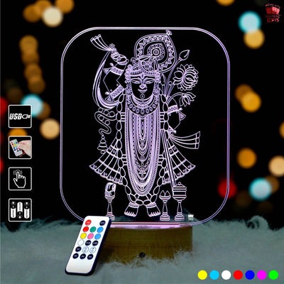 Shreenathji 3D illusion LED Lamp