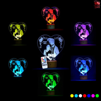 Remote Controlled Photo LED Lamp with 7 Colors