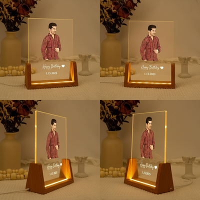 Personalized Ghibli-Inspired LED Portrait Lamp – Birthday Lamp