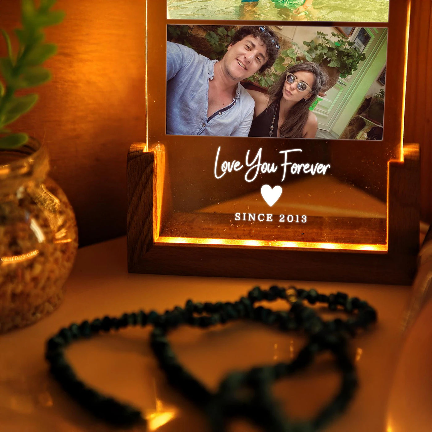 Personalized Photo Night Light, Custom Photo Collage Frame Lamp