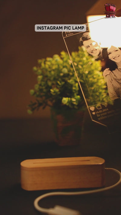 Personalized Instagram 3D Illusion Photo LED Lamp