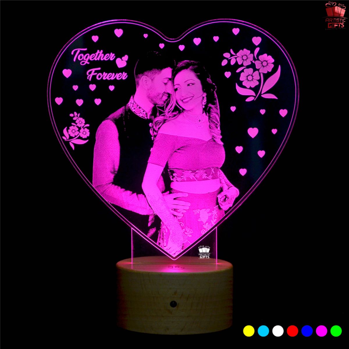 Personalized Custom 3D LED Illusion Night Light - Personalized Night Light  with Picture and Name - Valentine's Day Gift for her and him -Gifts for  Anniversary, Birthday Gift(Style 2) - Amazon.com