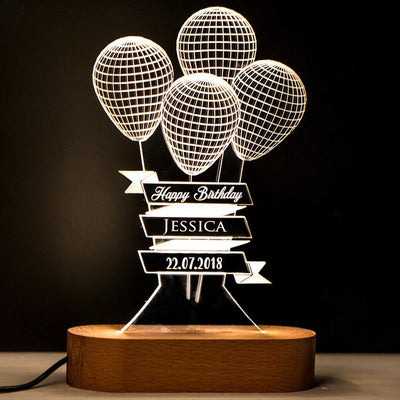 Personalized 3D Illusion Led Lamp Special for Birthday