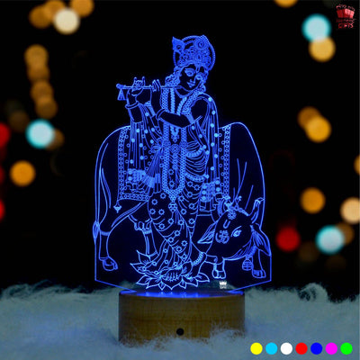 Krishna 3D Illusion LED Lamp
