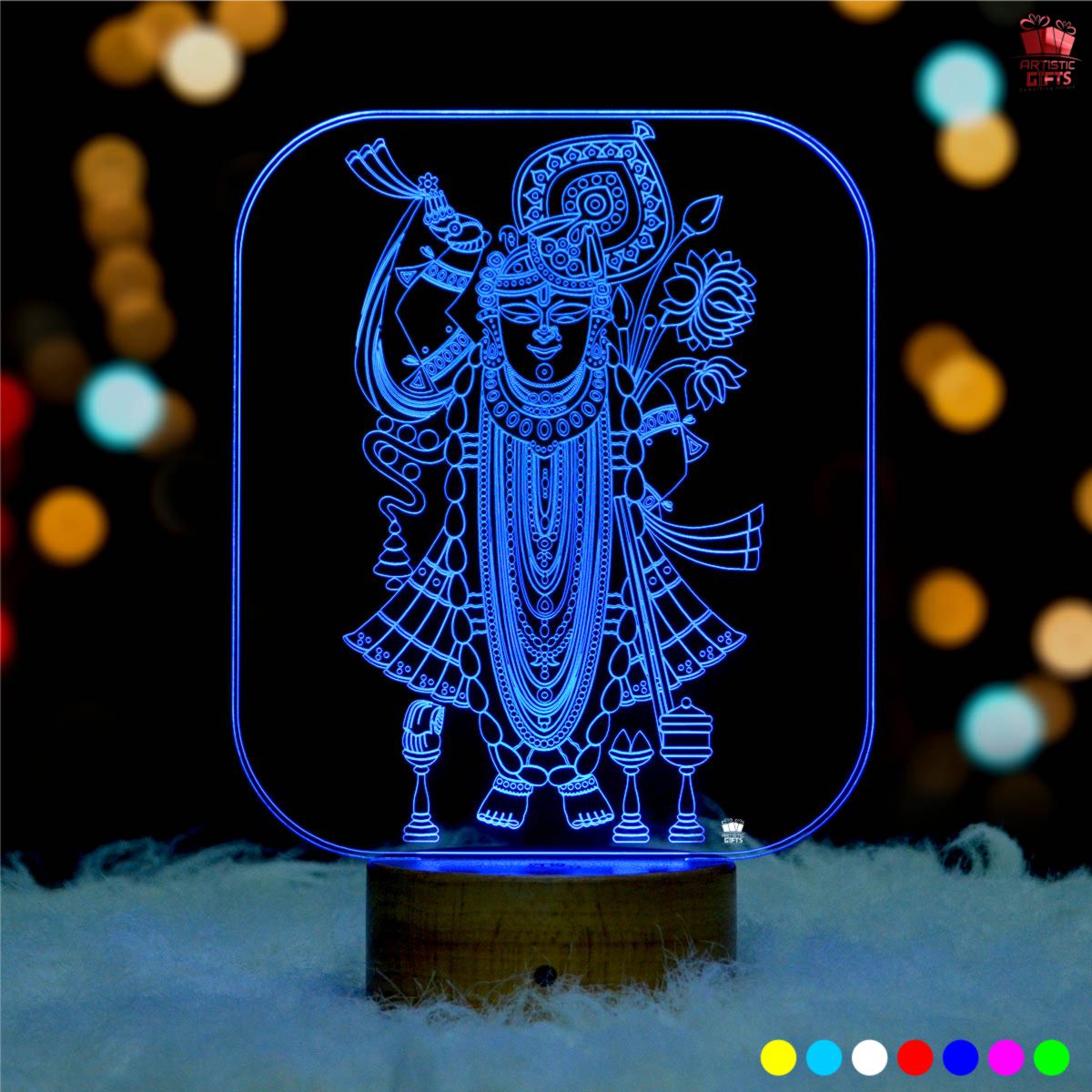Shreenathji 3D illusion LED Lamp
