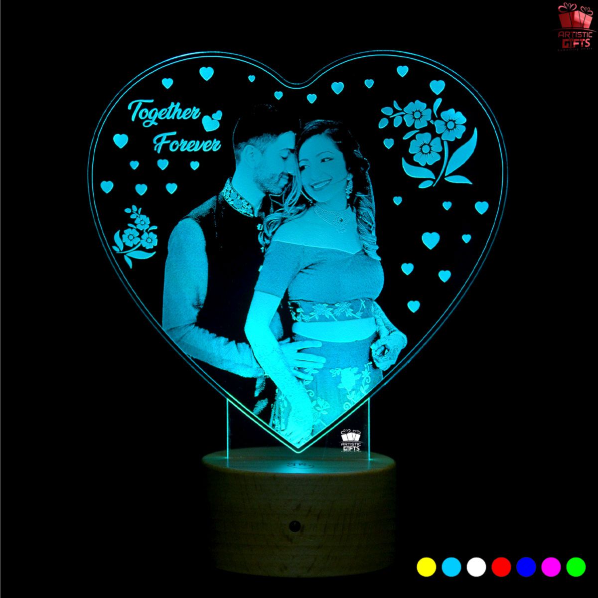 Personalized 3D Illusion Led Lamp Together Forever